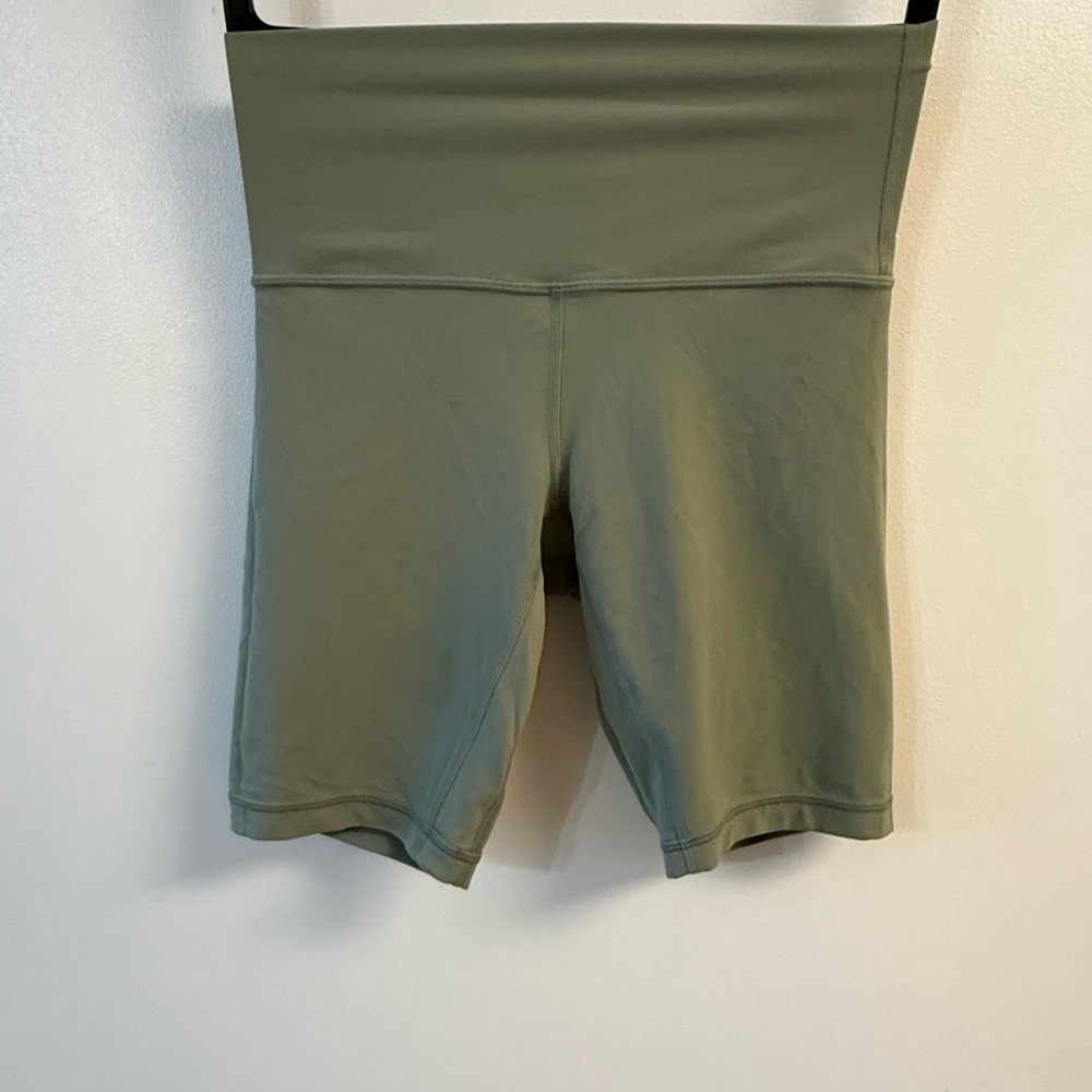 Lululemon Athletica Sage Green Bike Shorts